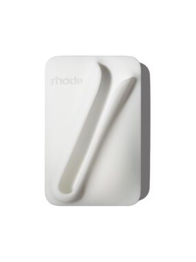 rhode snap on lip case in white